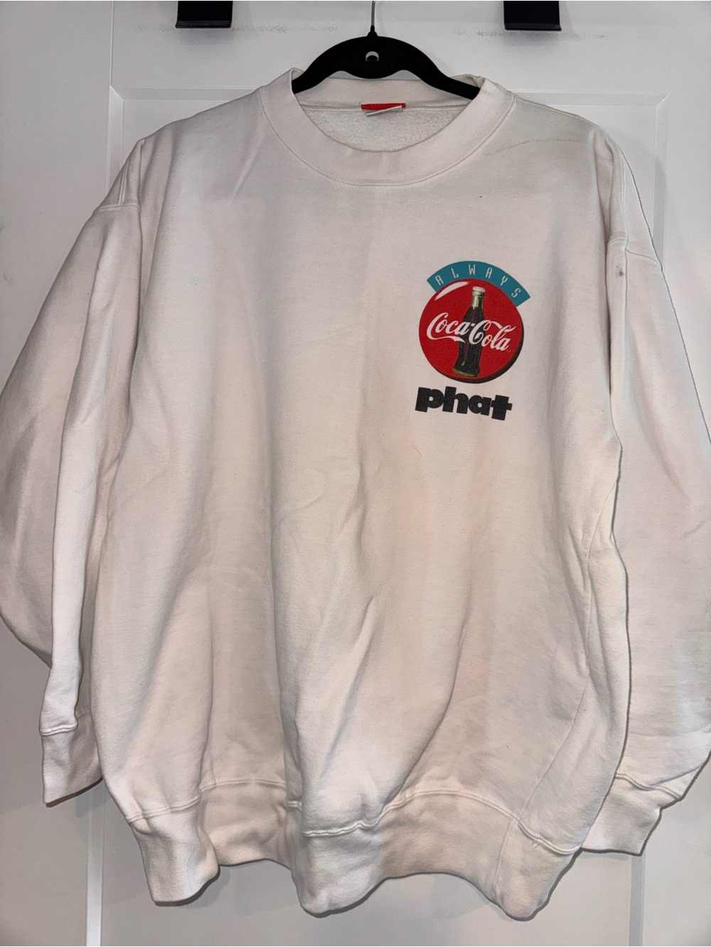 Vintage Coca-Cola x Phat White Crewneck Sweatshirt